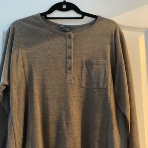 Vince long sleeve button top